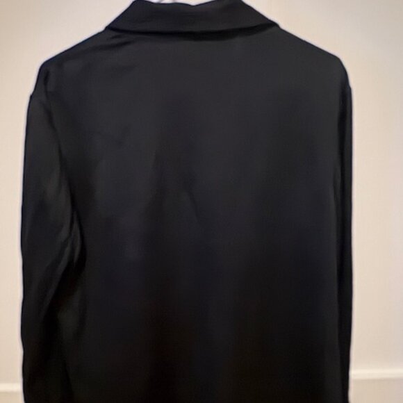 THEORY Black Dress Shirt Blouse -  Size Medium - Picture 4 of 5
